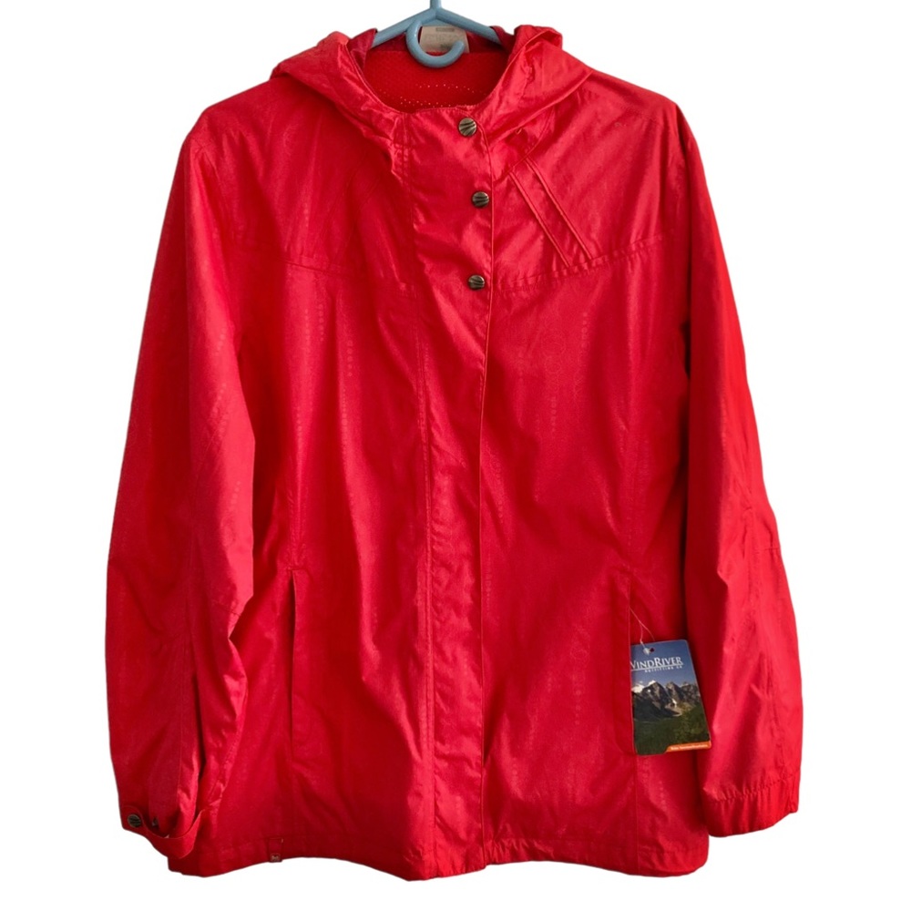 Red Women's Hooded Jacket